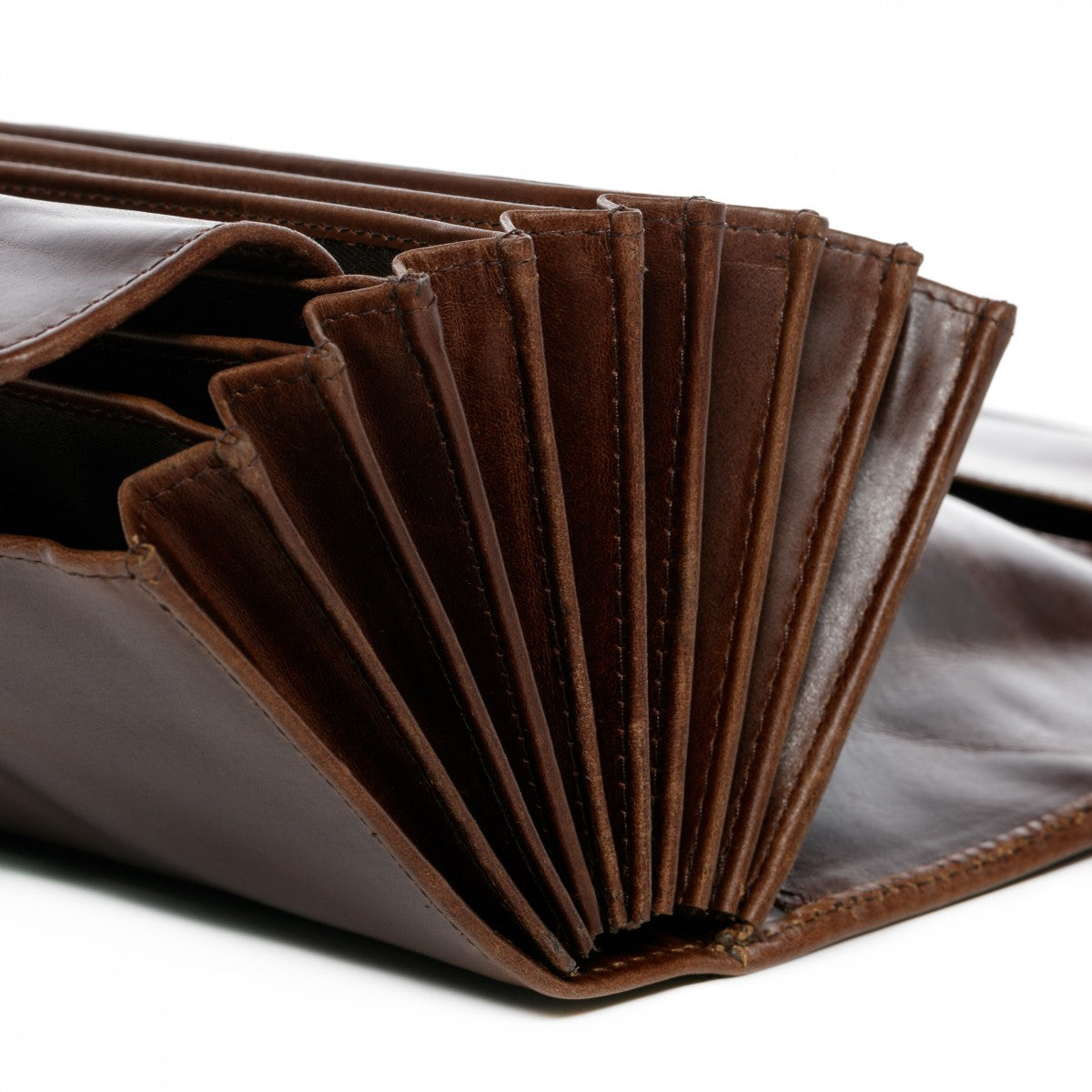 SID & VAIN Kellner Geldbeutel Leder ABERDEEN waiter-brown 11857