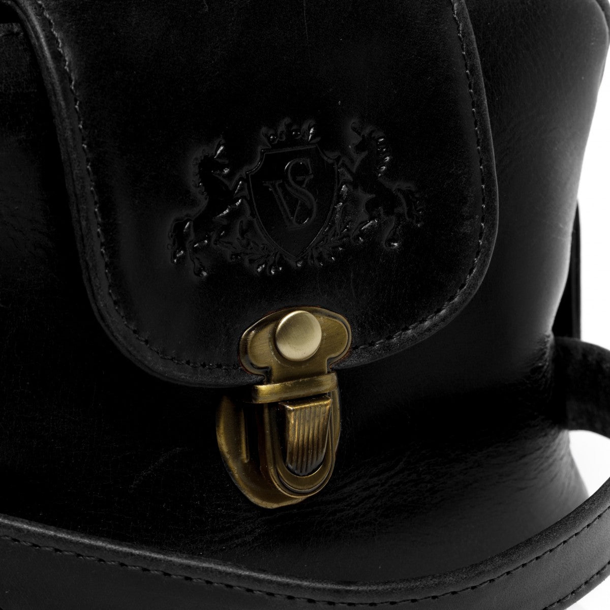 SID & VAIN Kulturbeutel Leder BRISTOL schwarz 12051