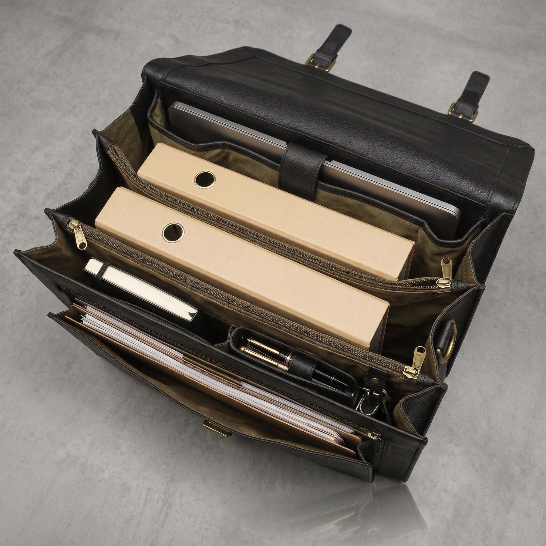 Aktentasche Leder braun 15" ASHTON Dokumententasche
