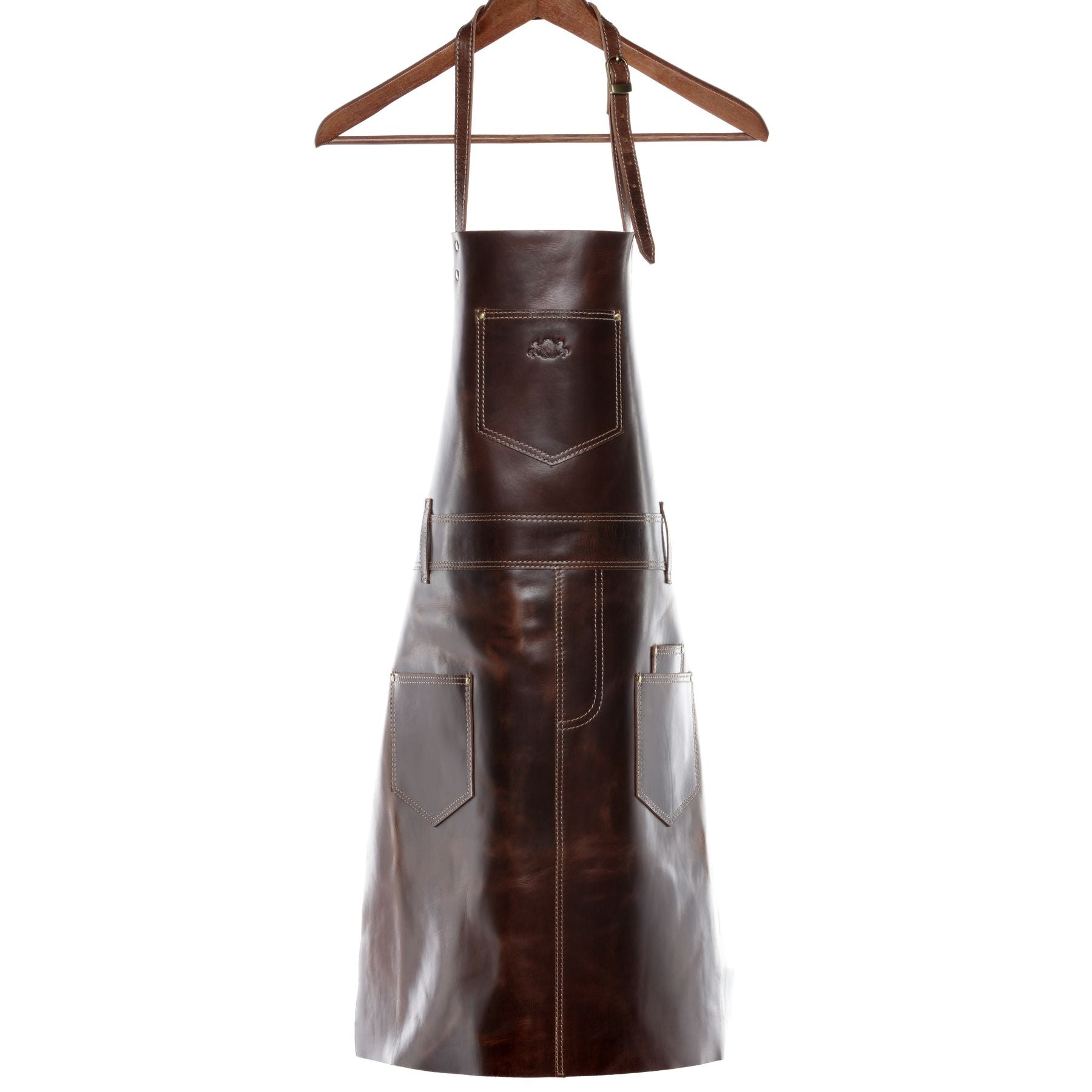 SID & VAIN Lederschürze DEAN braun-cognac 16050