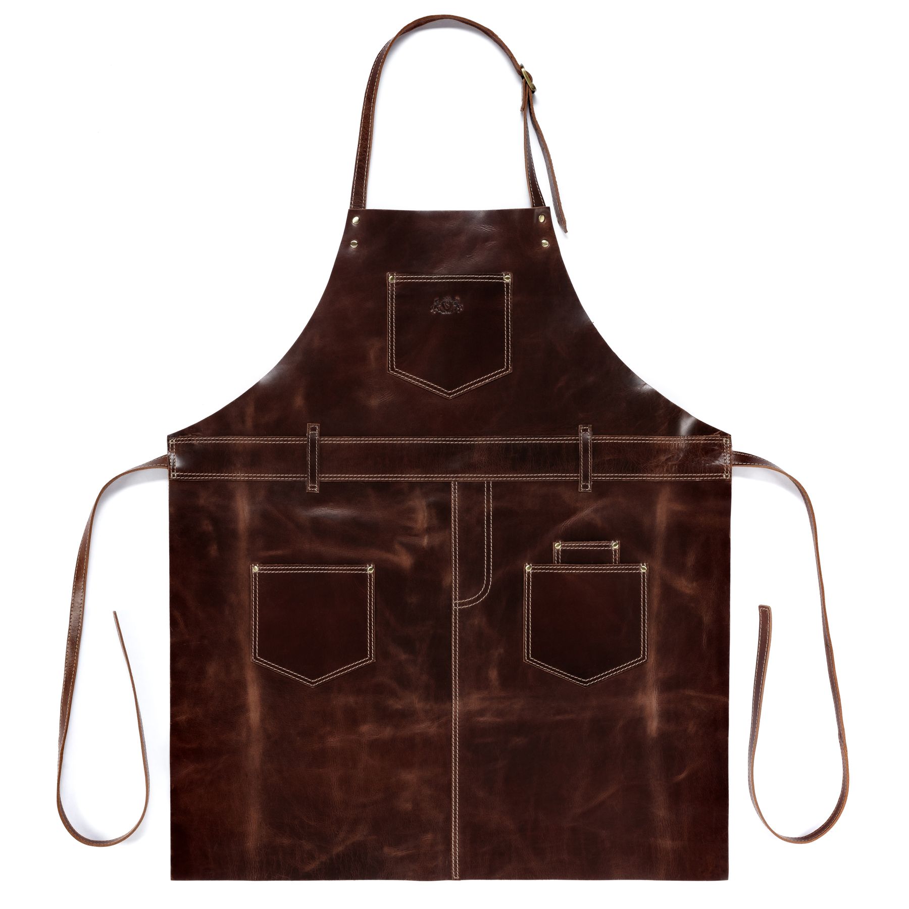 SID & VAIN Lederschürze DEAN braun-cognac 16051