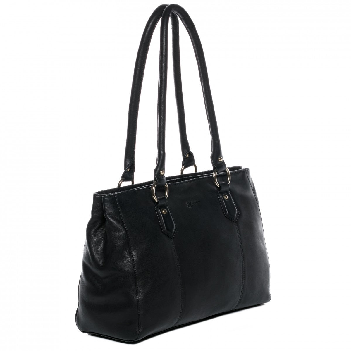 BACCINI Schultertasche Leder NOELL schwarz 12514