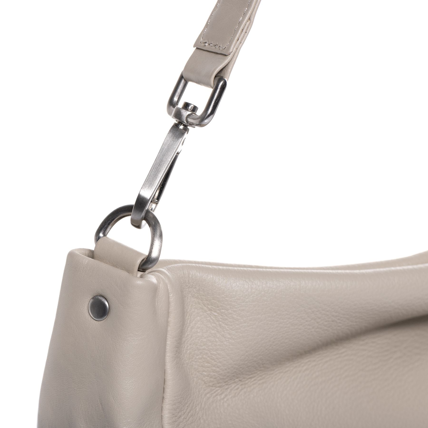 BACCINI Hobo Bag Leder REMI in beige, taupe oder schwarz Handtasche 9