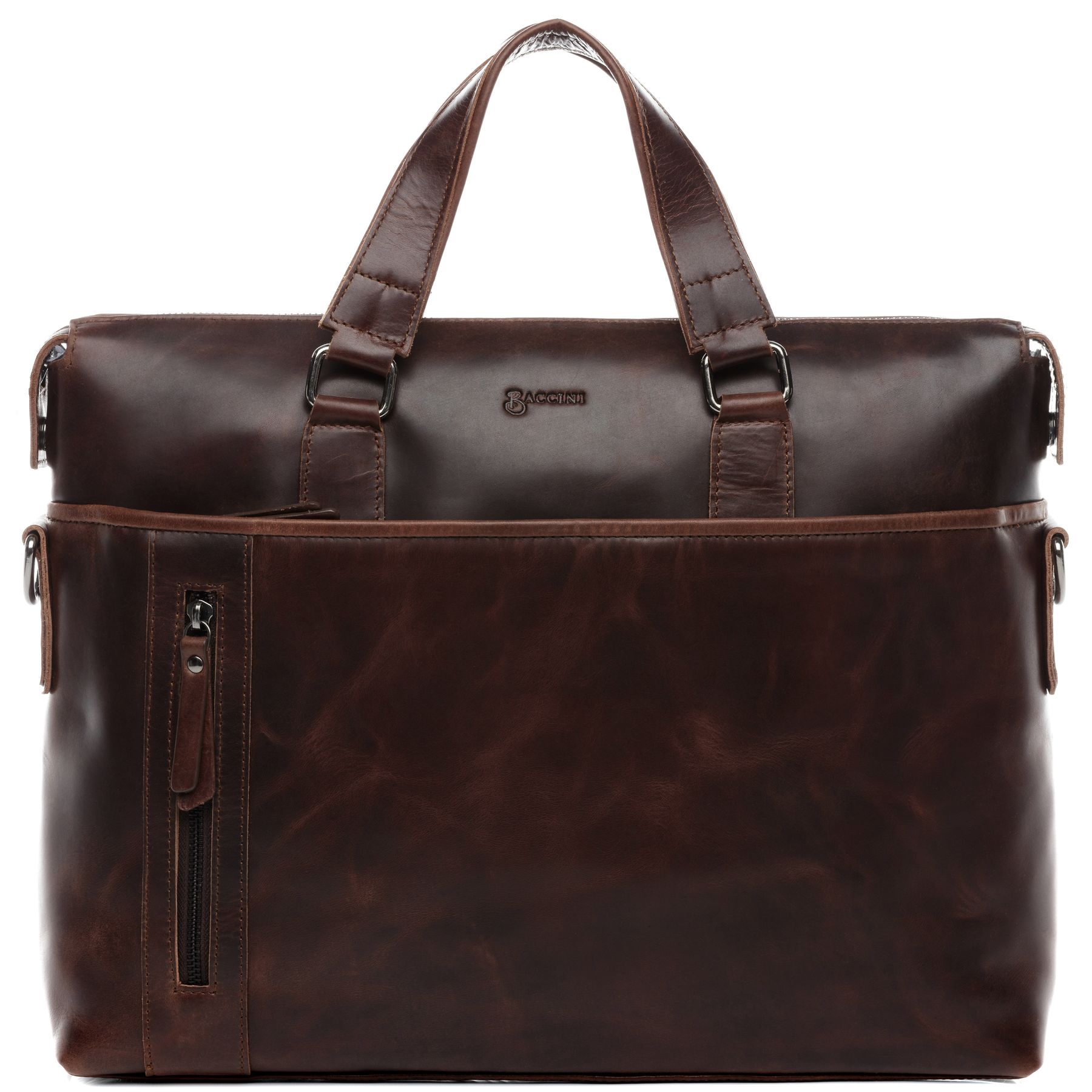 BACCINI Laptoptasche Leder LEANDRO braun-cognac 21096