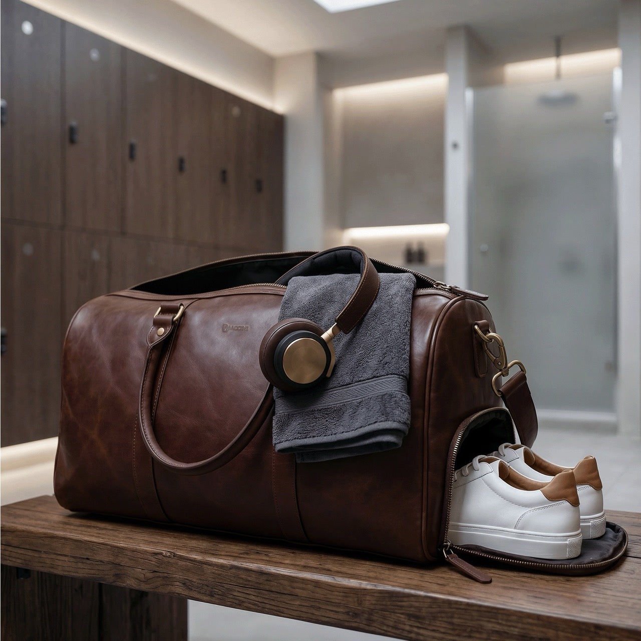 Reisetasche Leder braun Gallerie 2 Studio