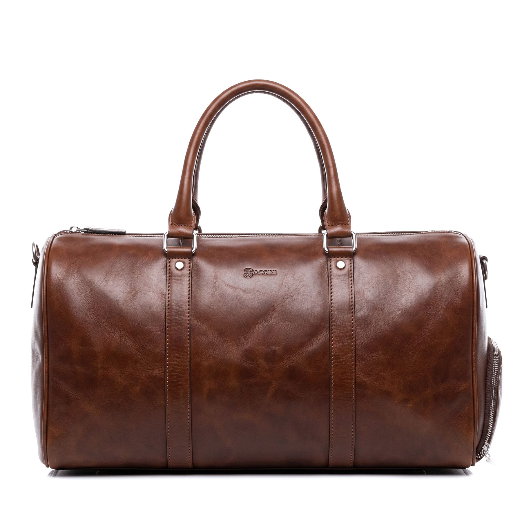 Ledertasche Sporttasche braun Florian groß frontal