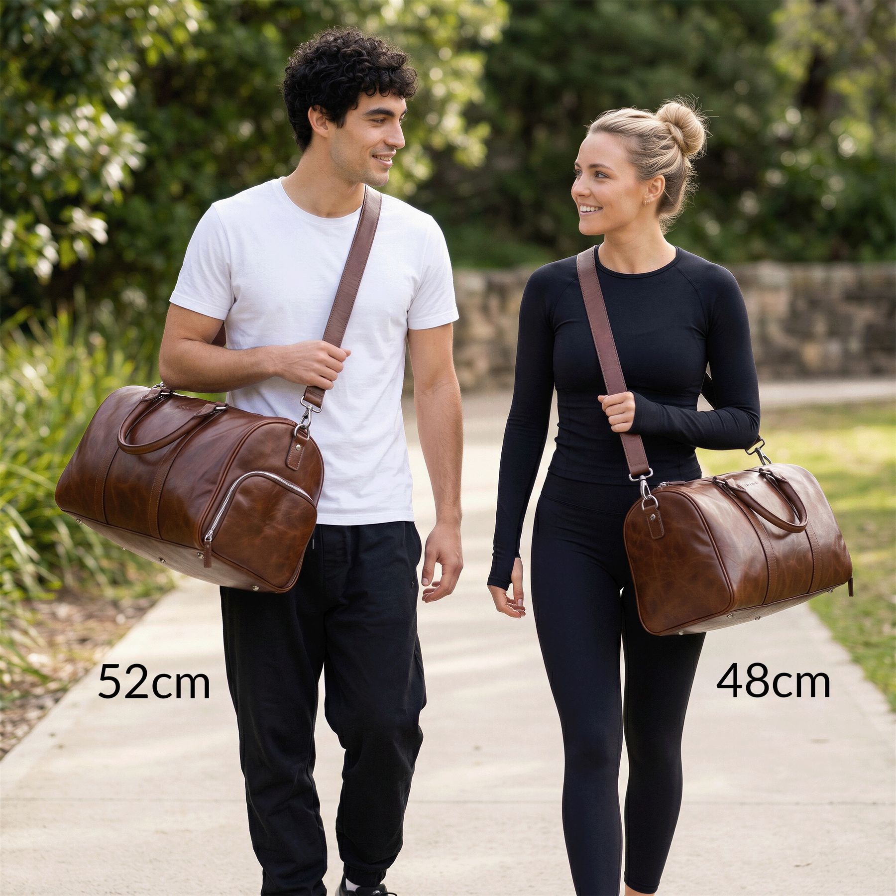 Ledertasche Sporttasche braun Florian groß Vergleich
