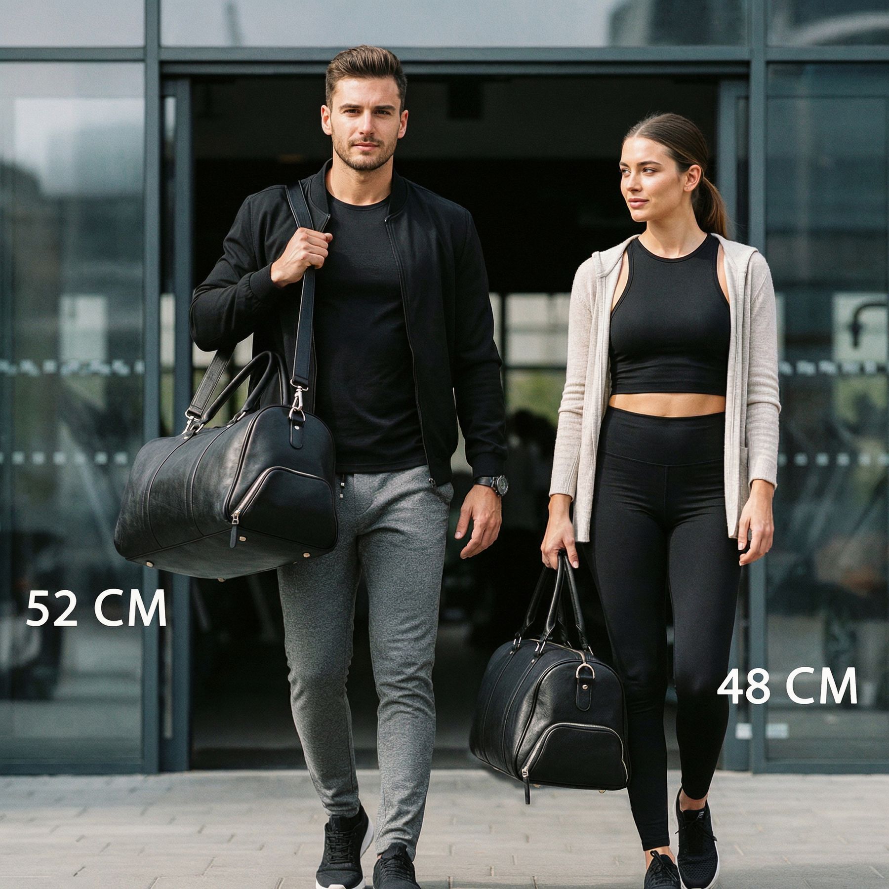 FLORIAN Reisetasche schwarz 48 cm