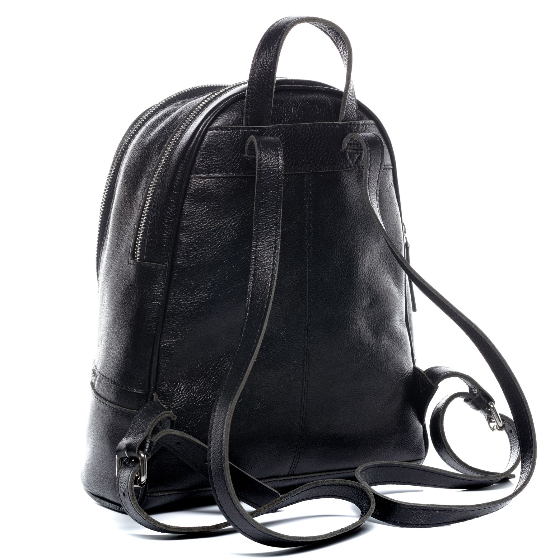 BACCINI Rucksack Leder DINA schwarz-schwarz 19322