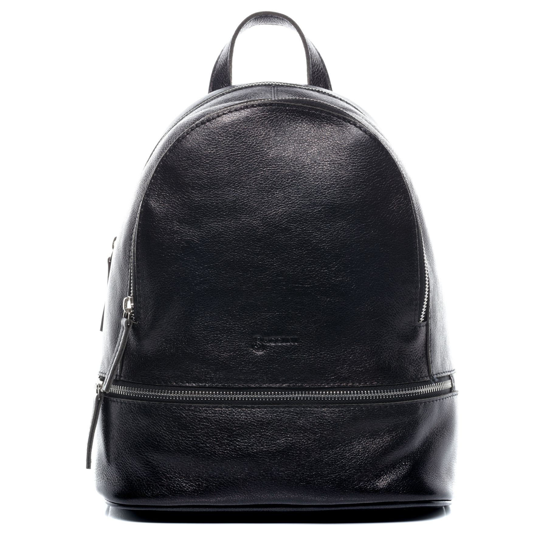 BACCINI Rucksack Leder DINA schwarz-schwarz 19321