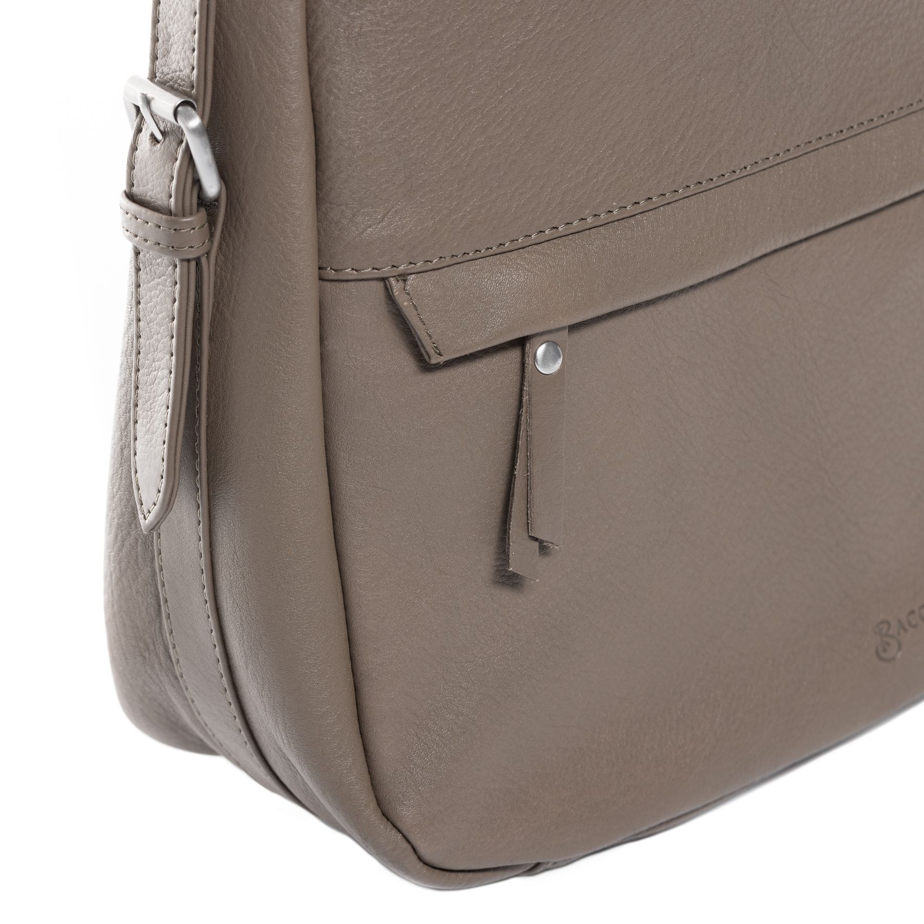 BACCINI Schultertasche Leder ROSA in beige taupe oder schwarz 36648