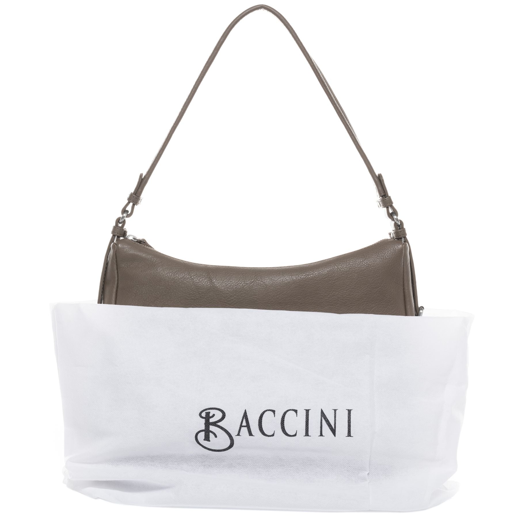BACCINI Schultertasche Leder ROSA in beige taupe oder schwarz 36647
