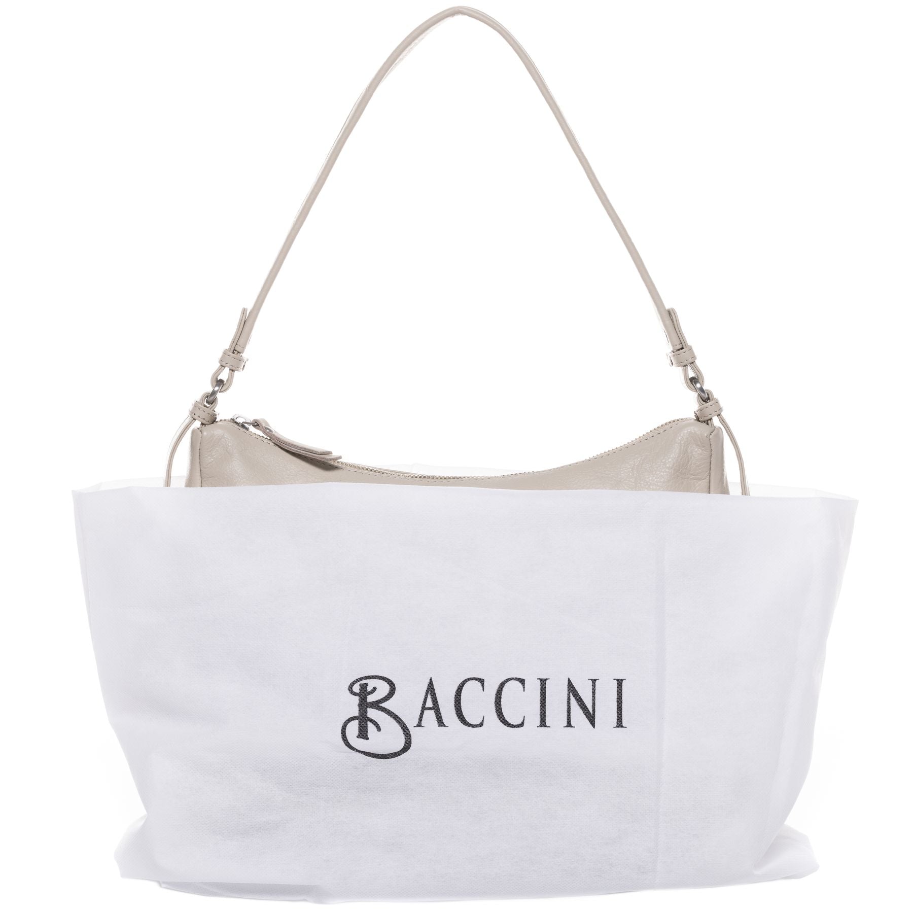 BACCINI Schultertasche Leder ROSA in beige taupe oder schwarz 36656