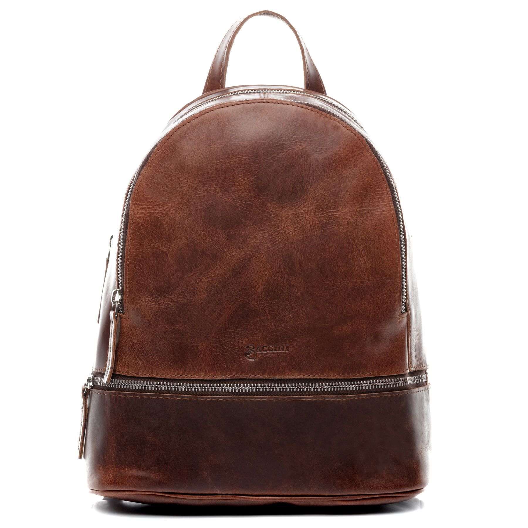 BACCINI Rucksack Leder DINA braun-cognac 23471