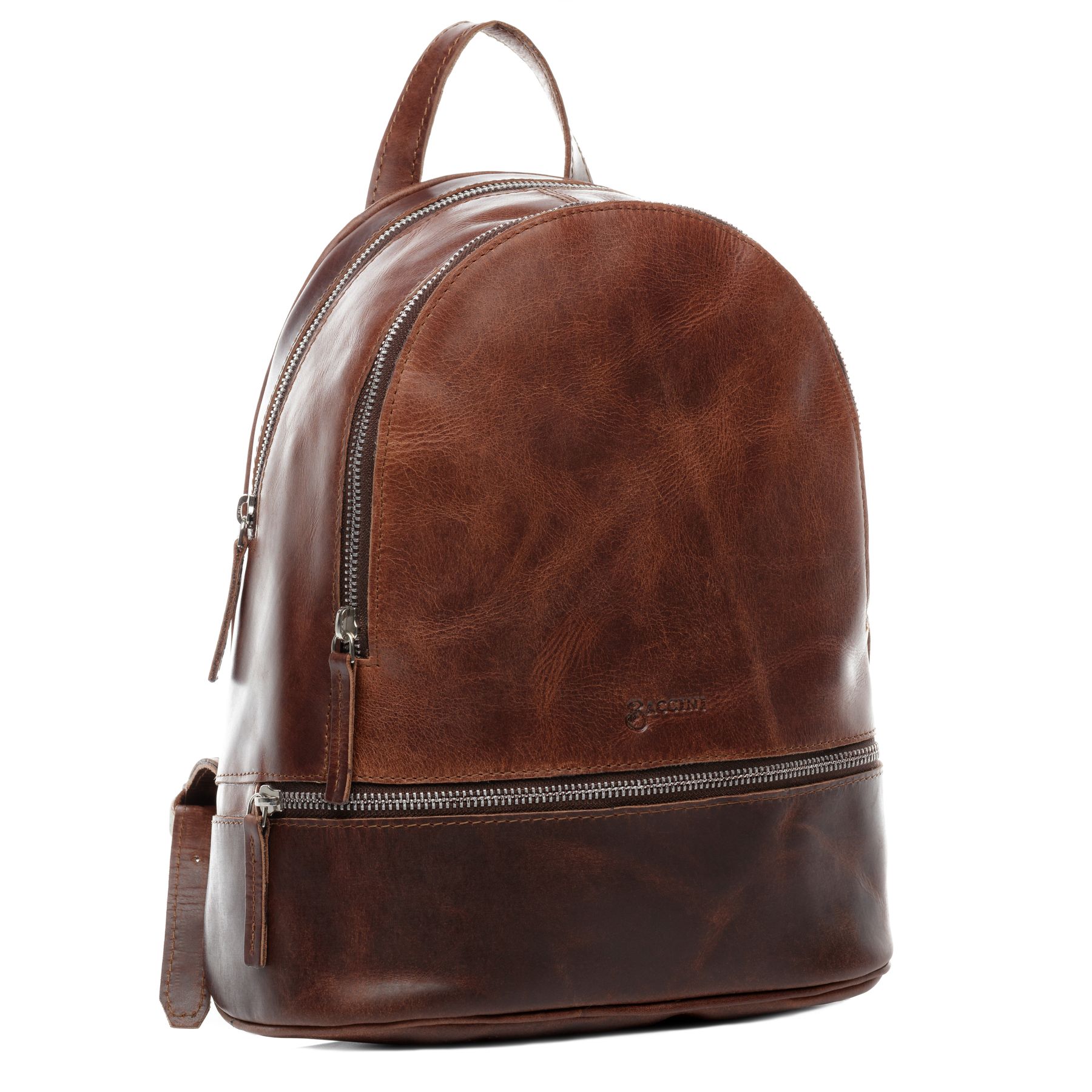 BACCINI Rucksack Leder DINA braun-cognac 23474
