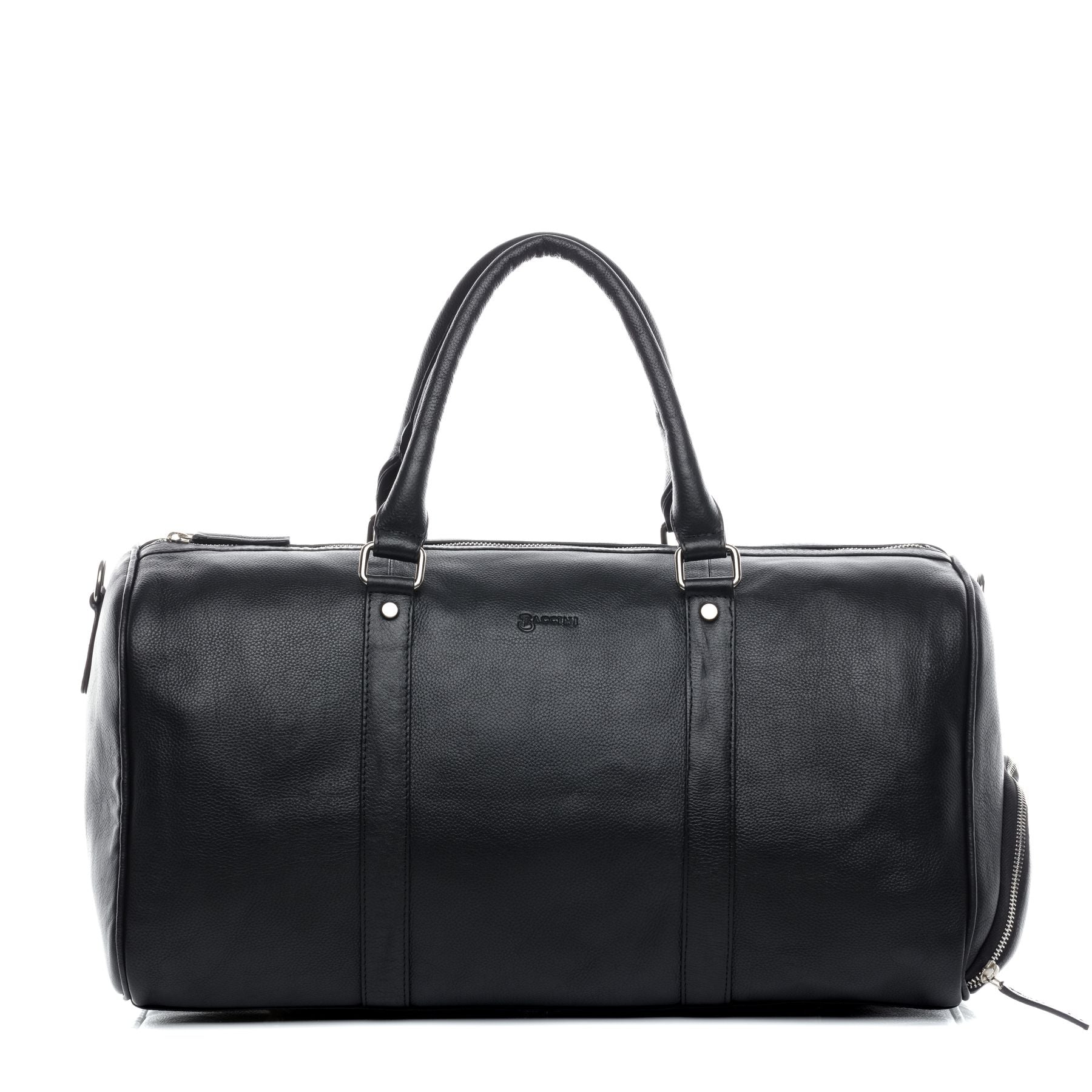 BACCINI Reisetasche Sporttasche Leder FLORIAN schwarz 48 cm 19795