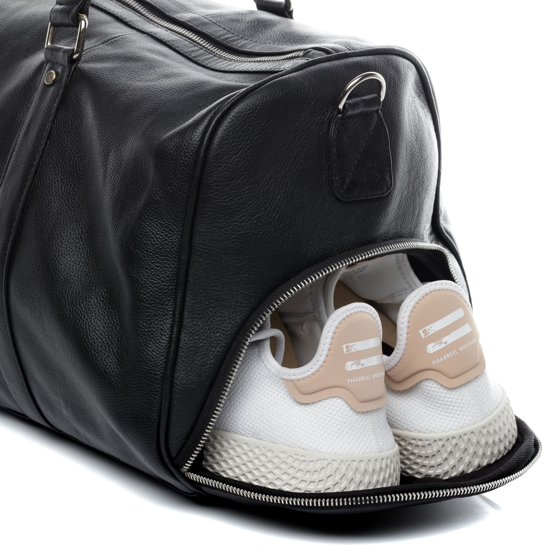 BACCINI Reisetasche Sporttasche Leder FLORIAN schwarz 48 cm 19798