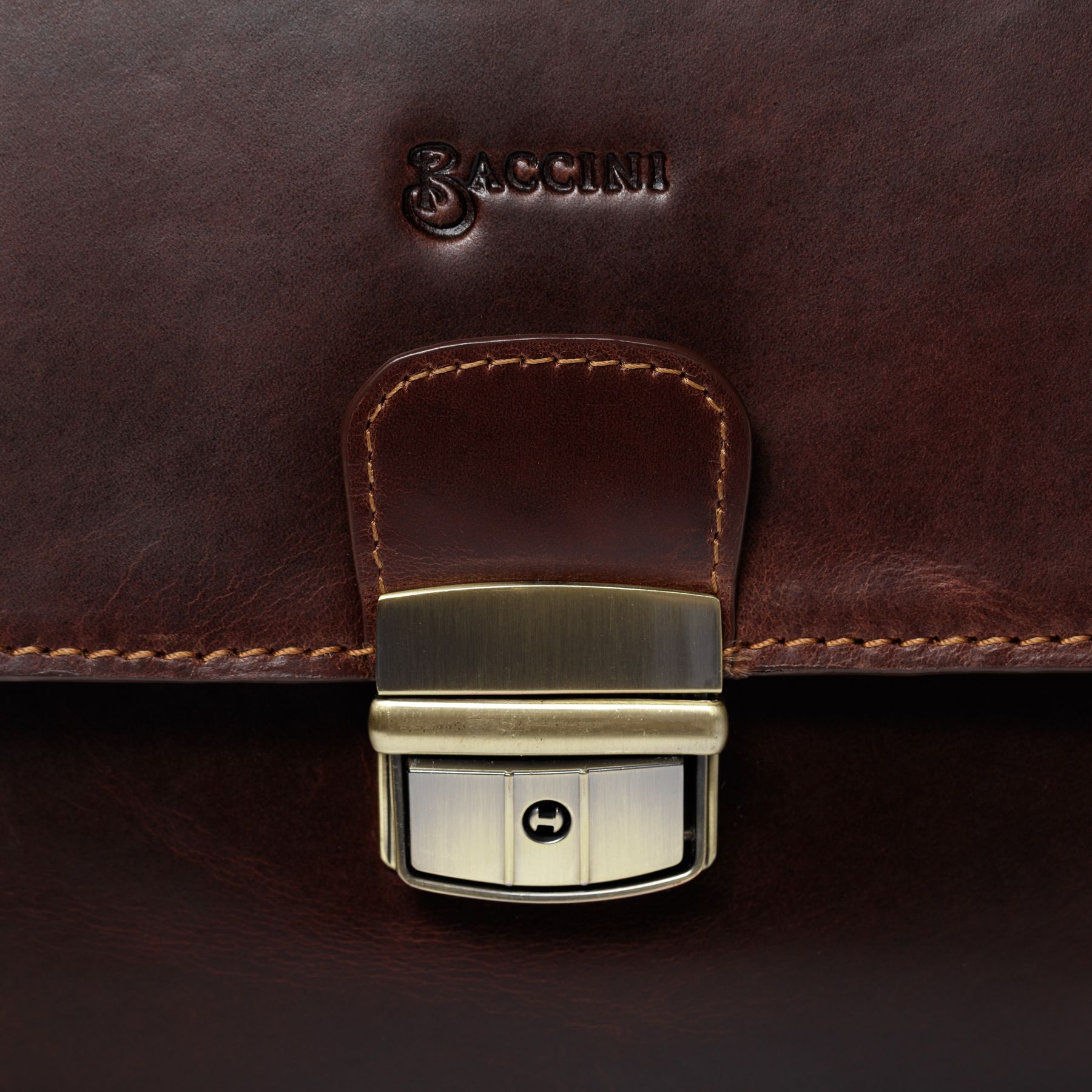 BACCINI Aktentasche Leder XL LUCA braun-cognac 16351
