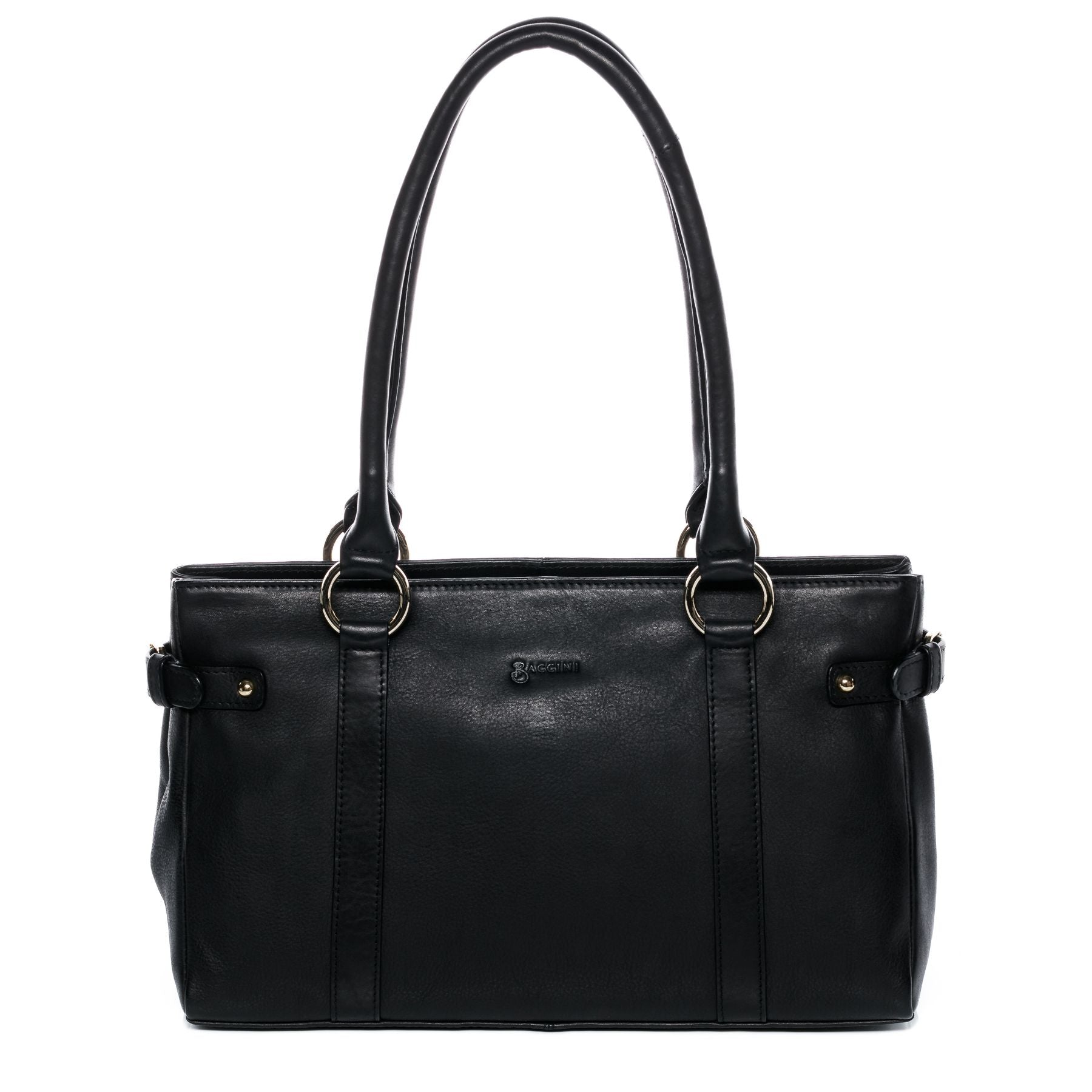 BACCINI Schultertasche Leder NOEMI schwarz 13786