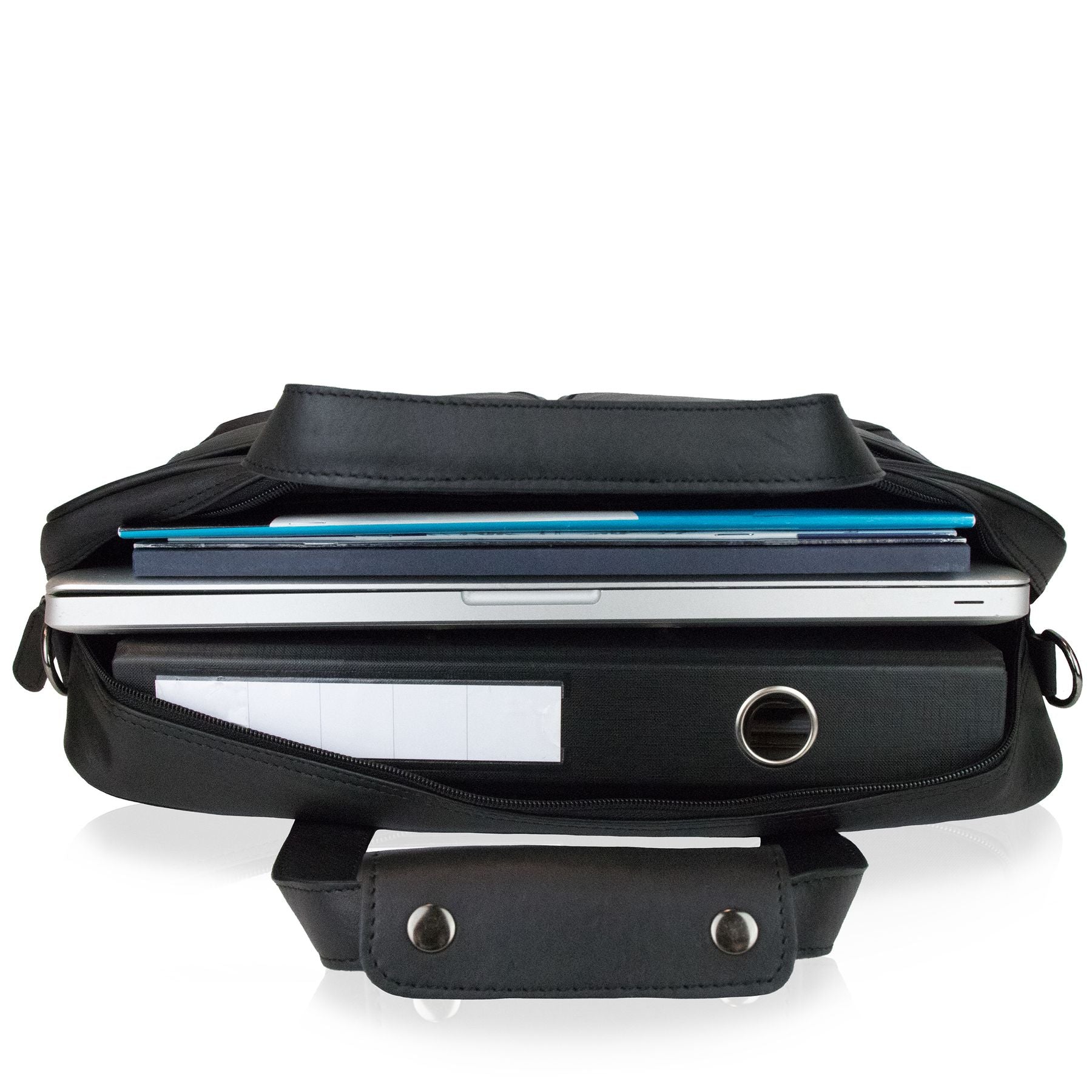 BACCINI Laptoptasche Leder MARCO schwarz 15361