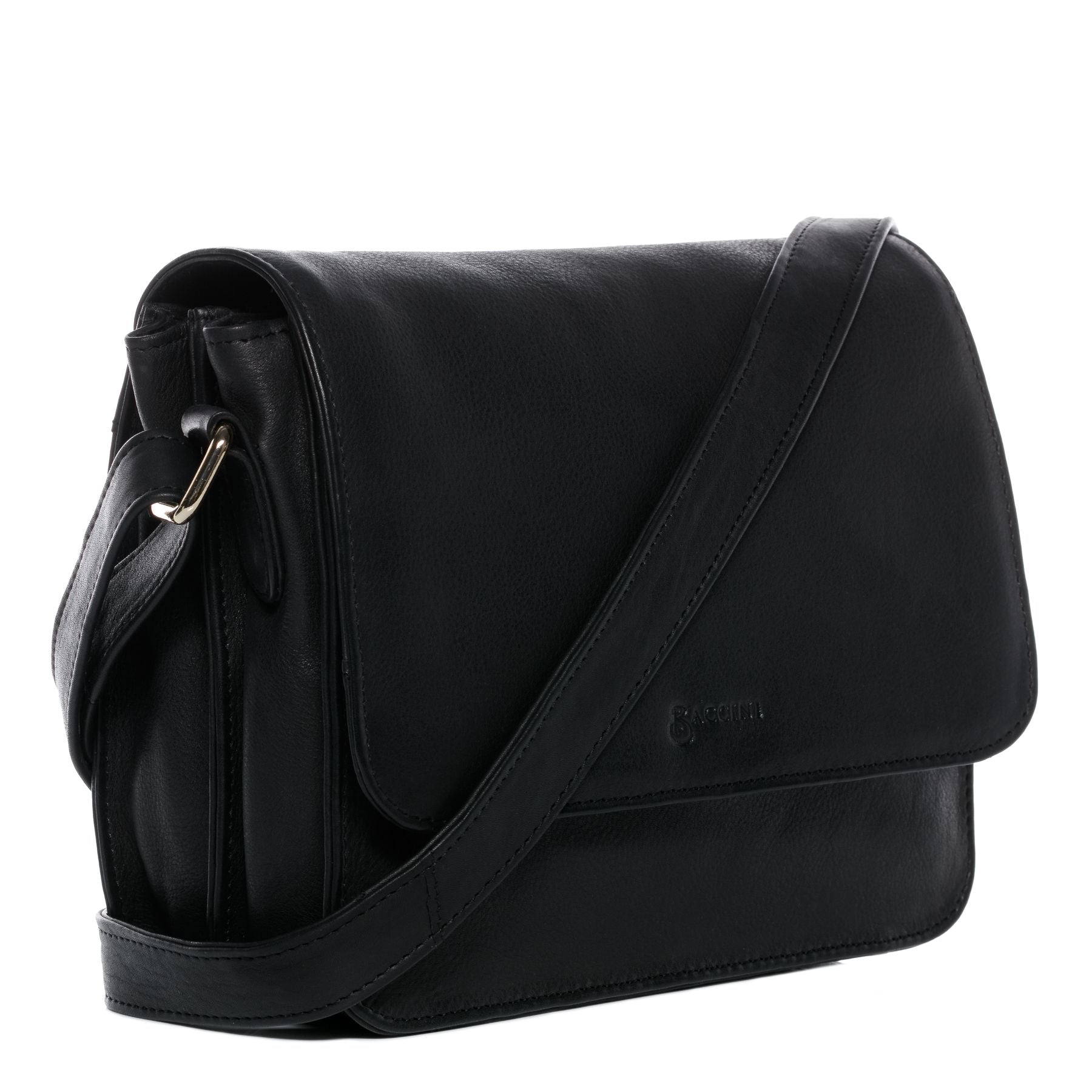 BACCINI Schultertasche Leder & Umhängetasche Leder ELA schwarz 13994