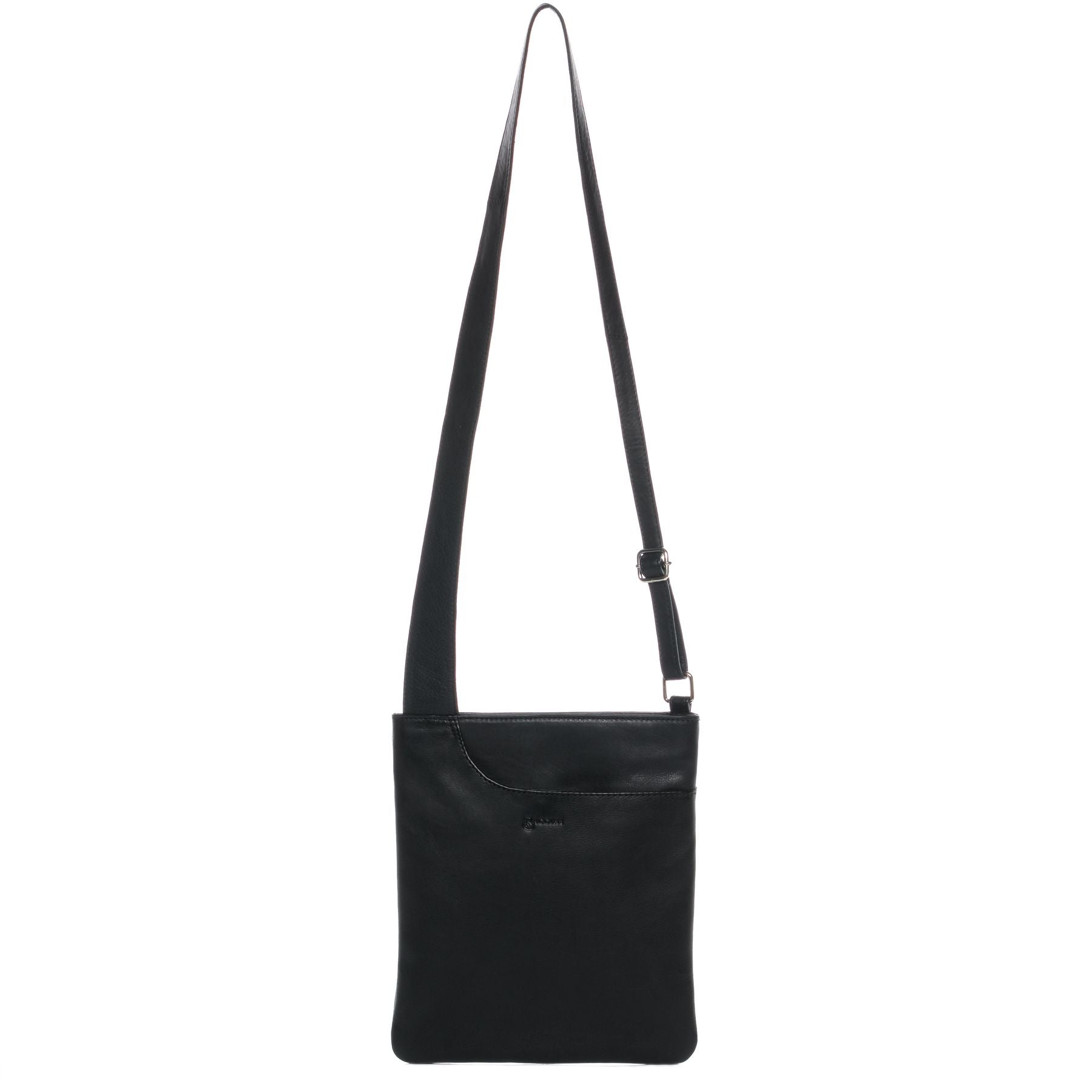 BACCINI Umhängetasche Leder klein ELI schwarz 14694