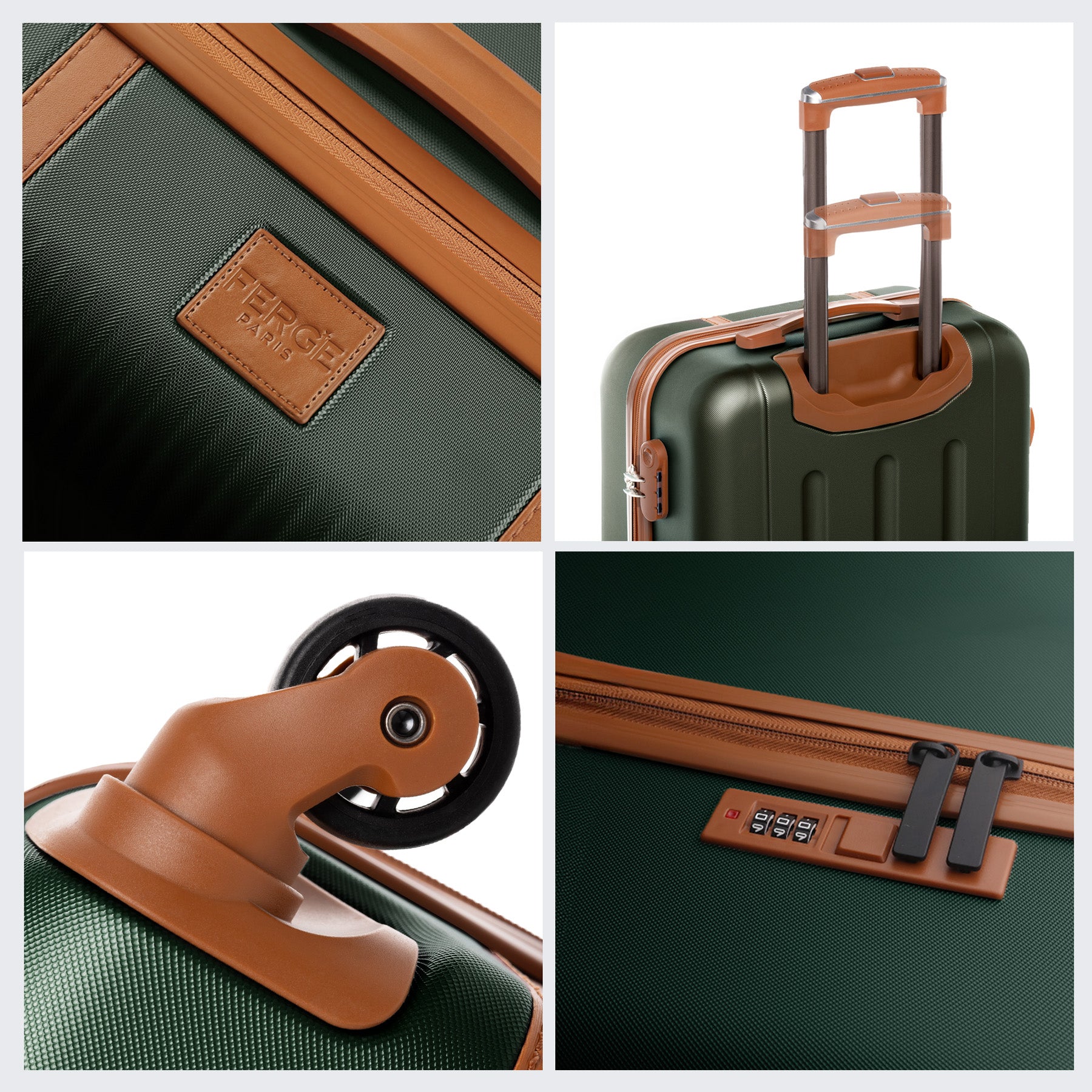 FERGÉ kofferset 3-delig MILANO 3-delige trolley set 4 wielen