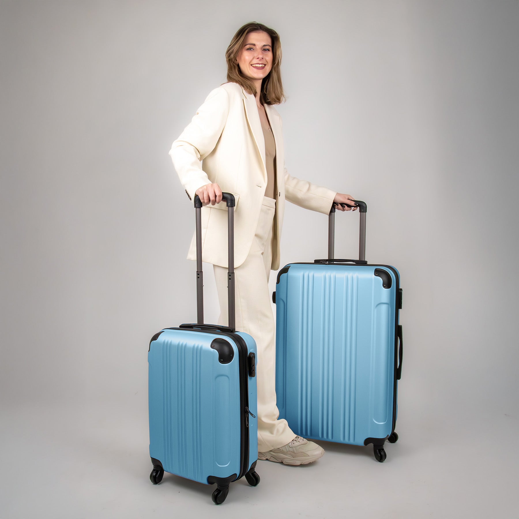FERGÉ Kofferset 3-teilig QUÉBEC 3er Trolley Set 4 Rollen 48608