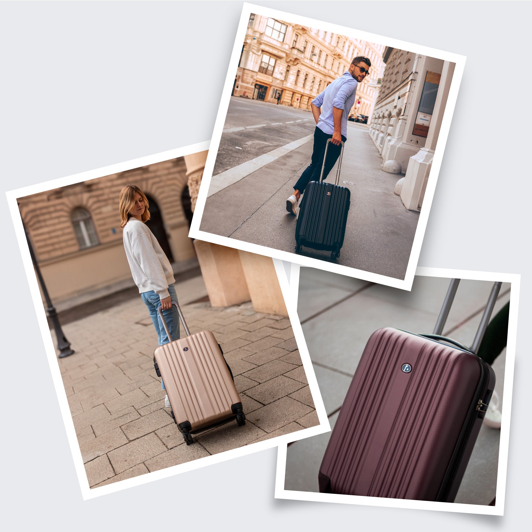FERGÉ Kofferset 3-teilig TOULOUSE cafÃ© 3er Trolley Set 46273