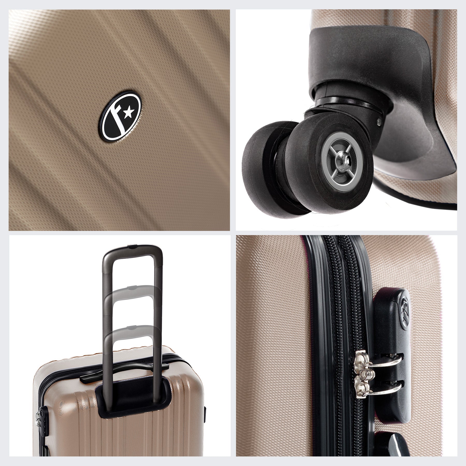 FERGÉ Kofferset 3-teilig TOULOUSE cafÃ© 3er Trolley Set 46294