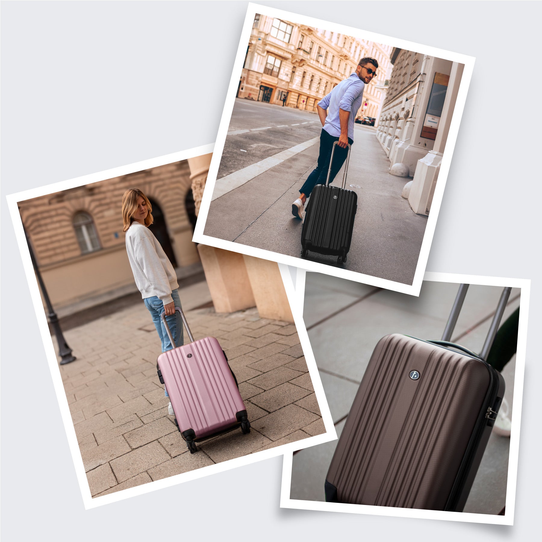 FERGÉ Kofferset 3-teilig TOULOUSE cafÃ© 3er Trolley Set 46288