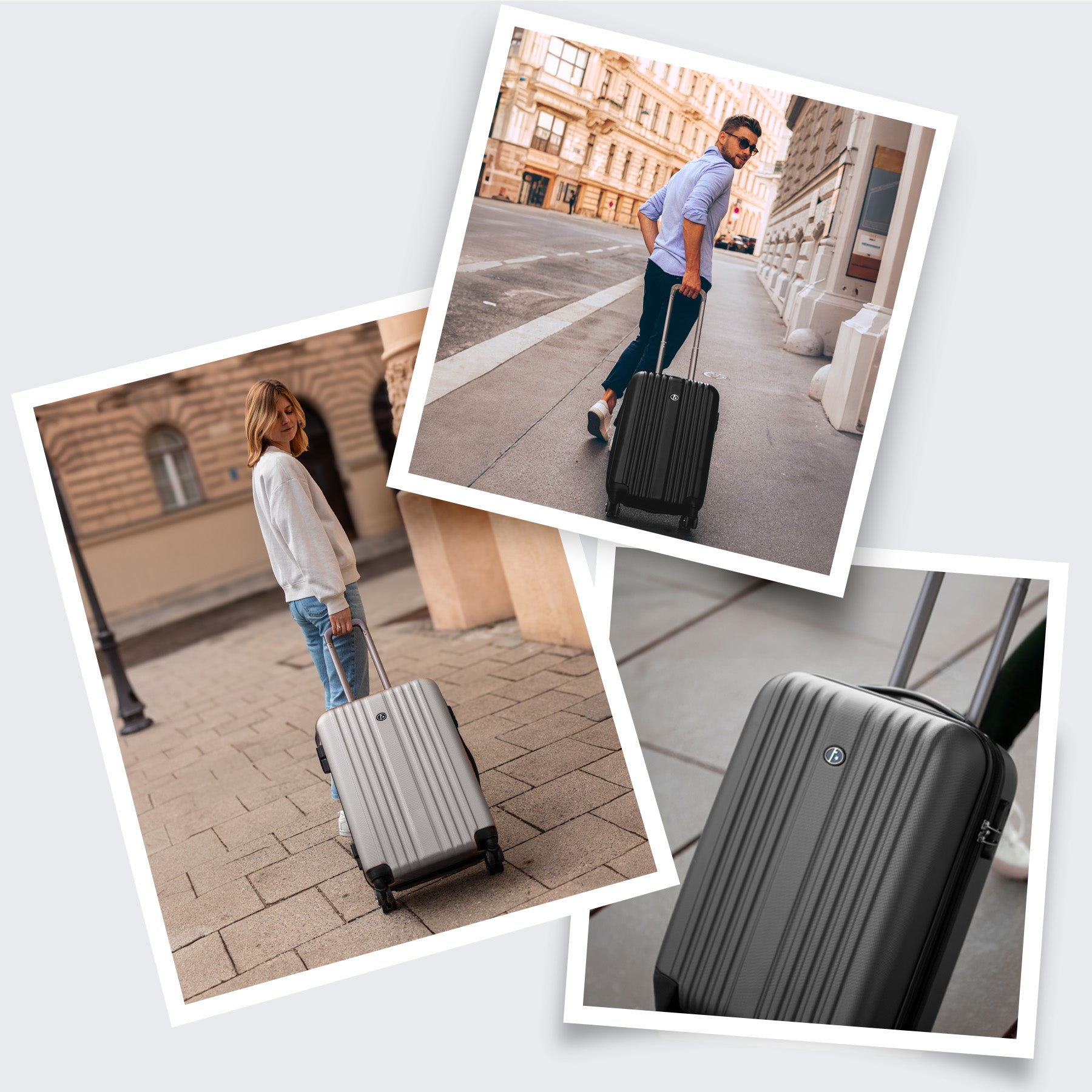 FERGÉ Kofferset 3-teilig TOULOUSE cafÃ© 3er Trolley Set 46253