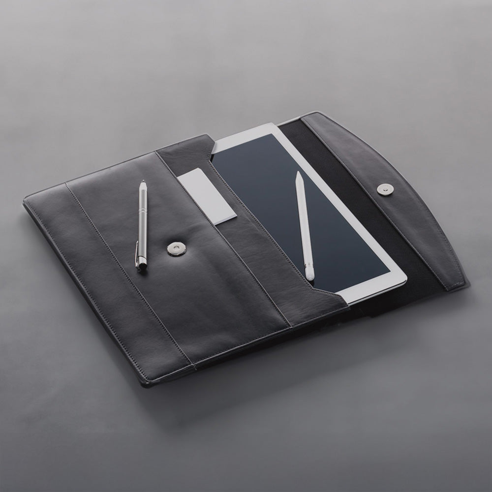 FERGÉ Aktenmappe DIN A4 Leder TODD braun Schreibmappe 50146