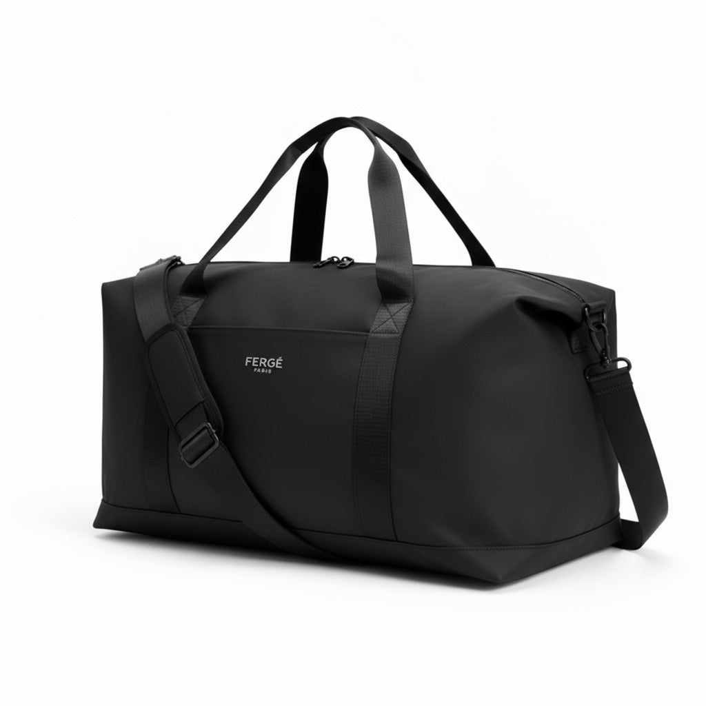 FERGÉ Milano Kombi Reisetasche Kulturtasche schwarz 2