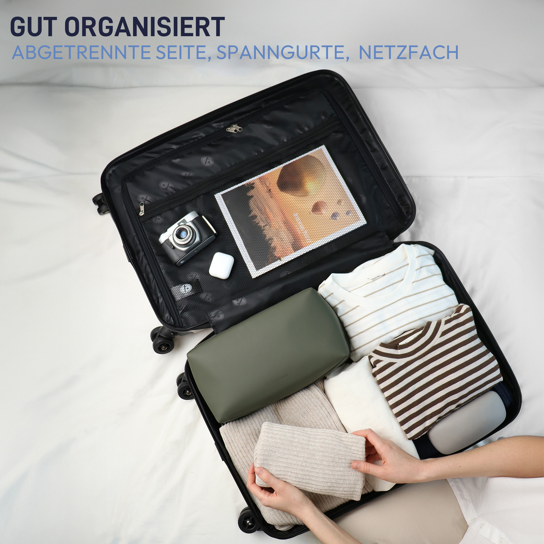 FERGÉ Handgepäckskoffer CANNES Bordgepäck Hartschale 47623