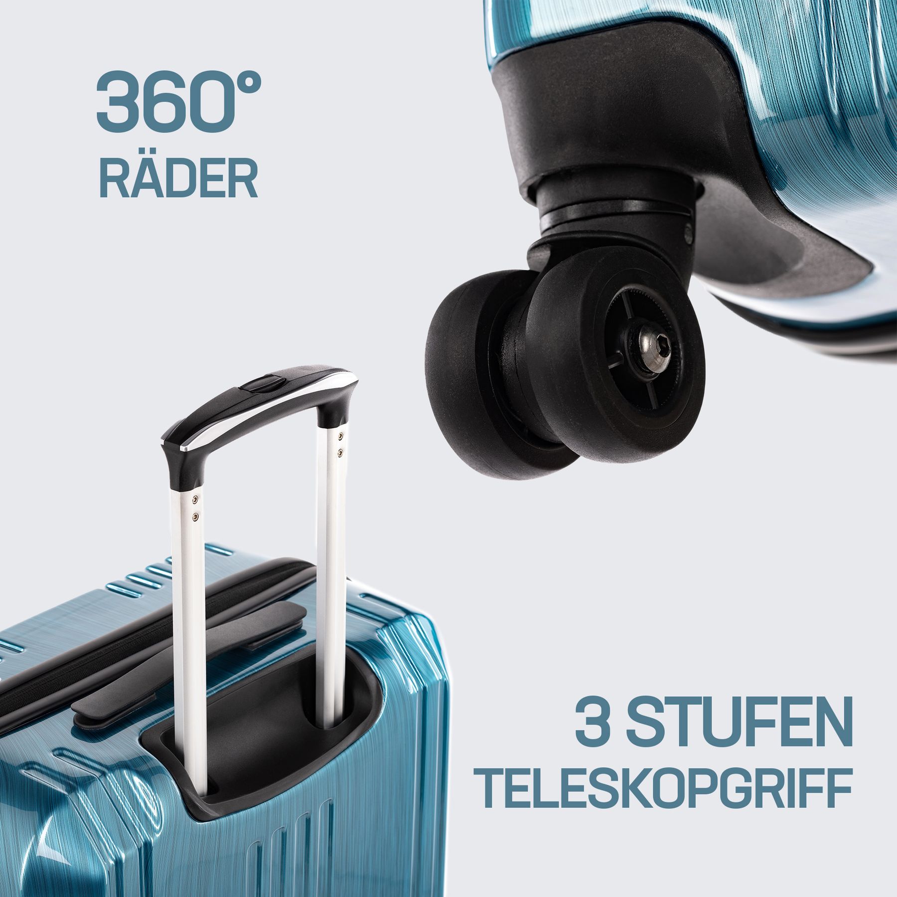 FERGÉ Handgepäckskoffer CANNES Bordgepäck Hartschale 44965