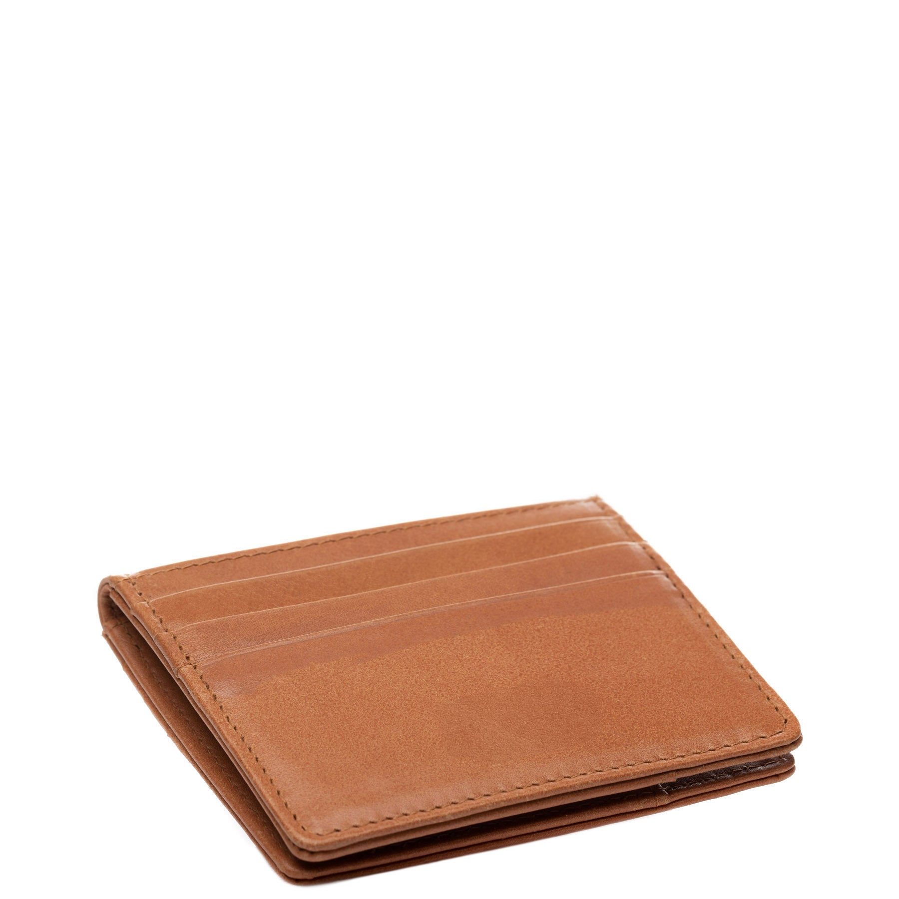 FERGÉ Kartenetui Leder BLAISE braun hellbraun schwarz 48424