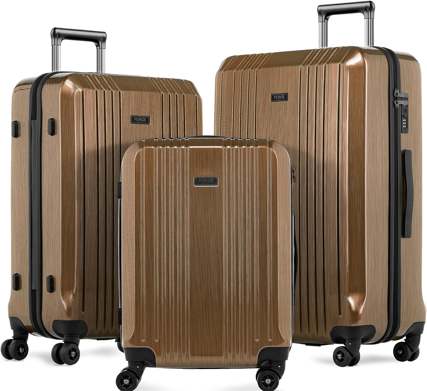 FERGÉ Kofferset 3-teilig ABS CANNES 3er Trolley Set Hartschale 48375