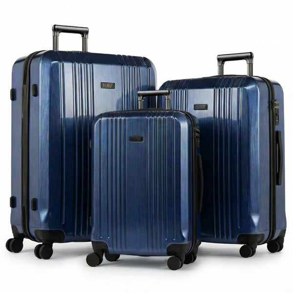 FERGÉ 3-delige koffer-set Reisbagage CANNES premium harde spinner premium bagage-koffer bruin FERGÉ 3-delige koffer-set Reisbagage CANNES premium harde spinner premium bagage-koffer bruin