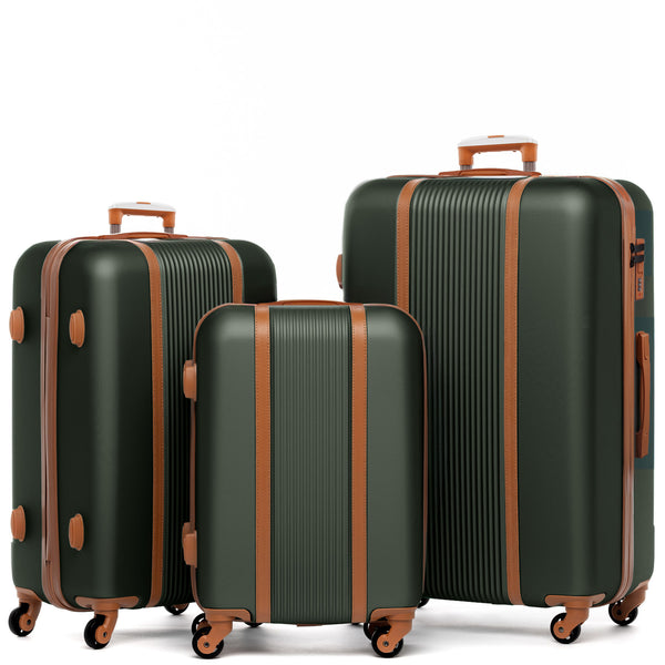 Set of 3 suitcases / olive