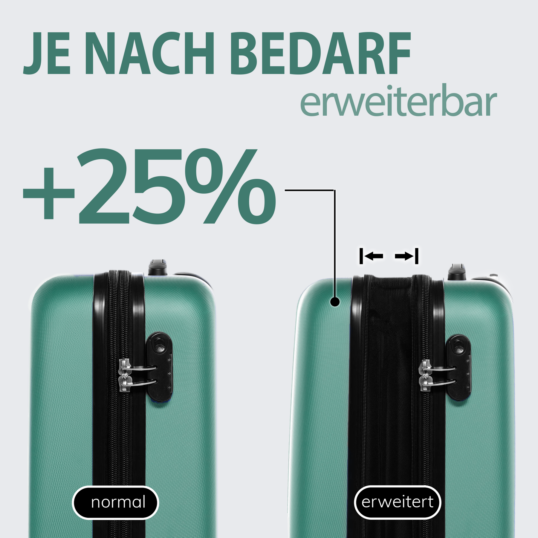 FERGÉ Kofferset 3-teilig TOULOUSE 3er Trolley Set erweiterbar 47489