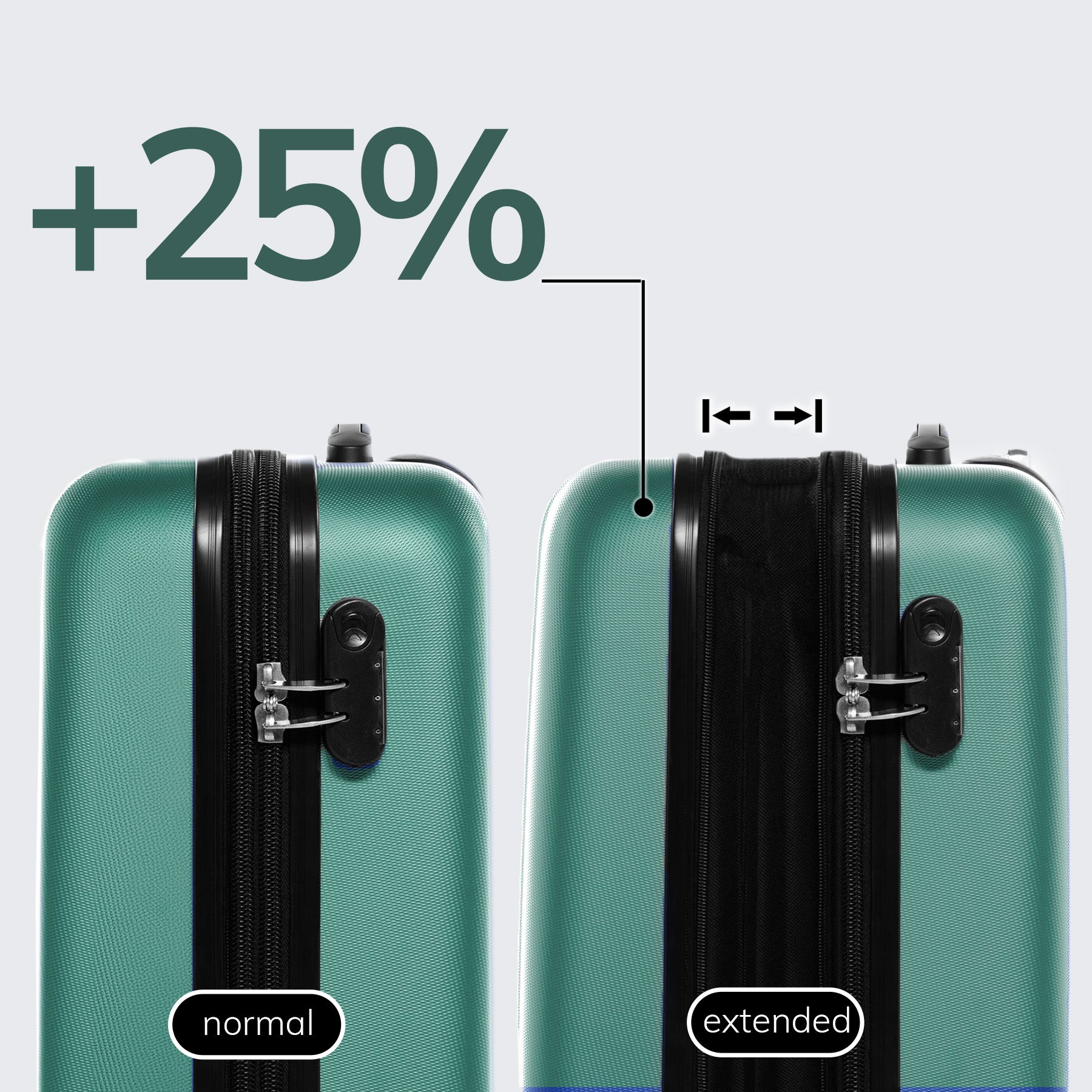FERGÉ Kofferset 3-teilig TOULOUSE 3er Trolley Set erweiterbar 47501