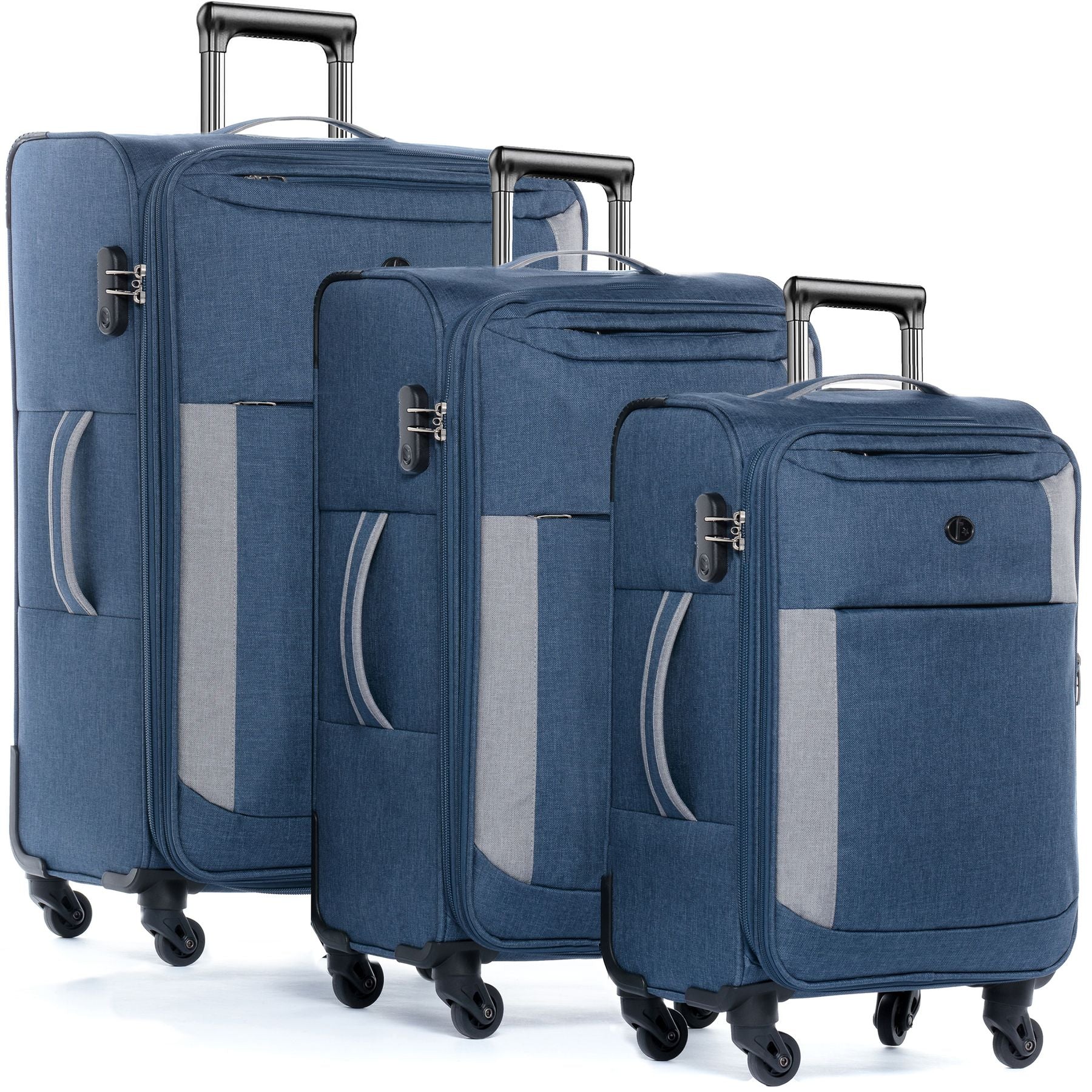FERGÉ Kofferset 3-teilig Saint-Tropez 3er Gepäck-Set grau 44635