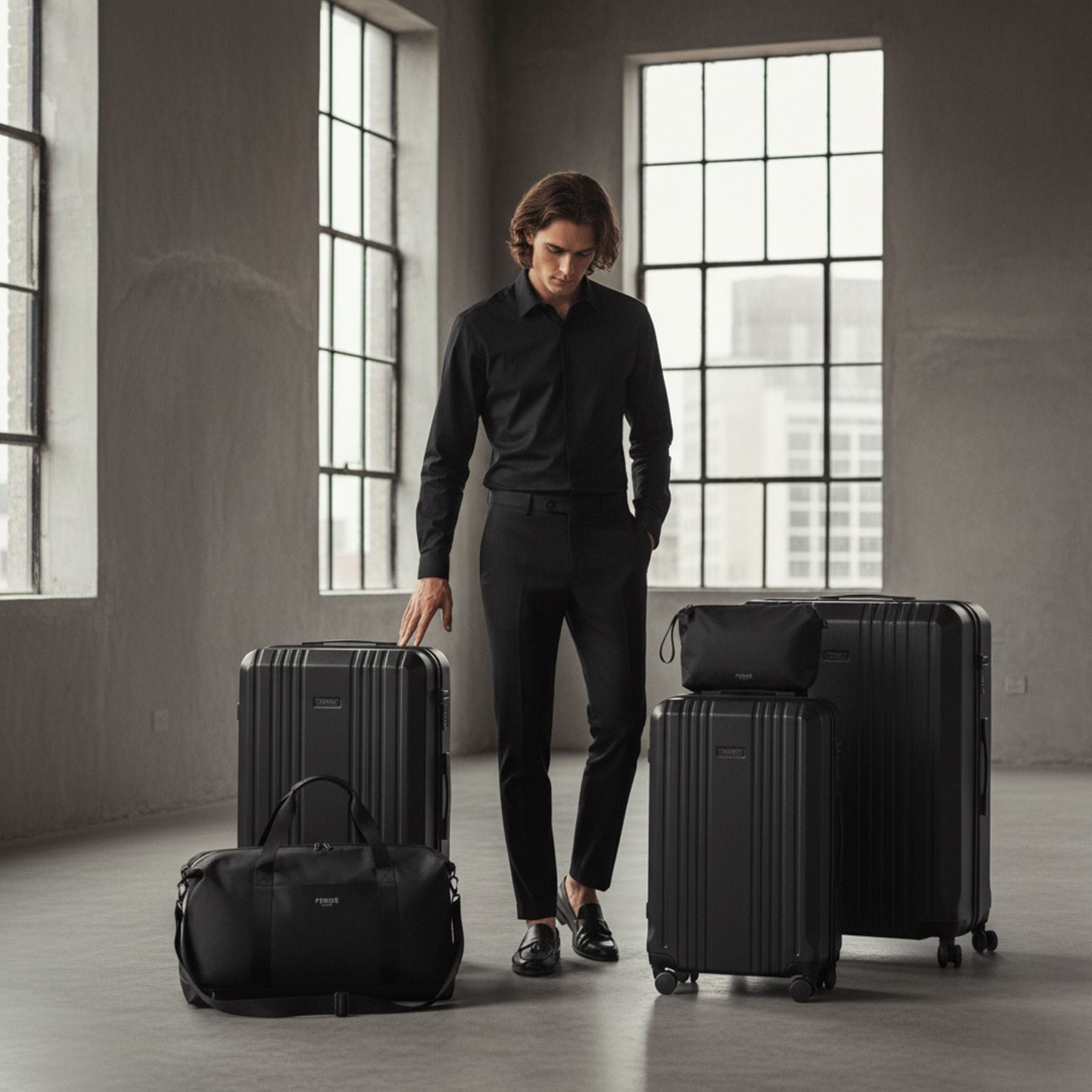 Cannes 5set Hartschalenkoffer In Use Schwarz