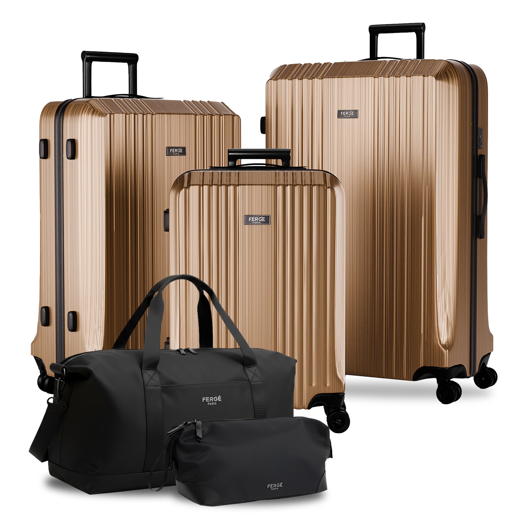 Cannes 5set Hartschalenkoffer Front Bronze