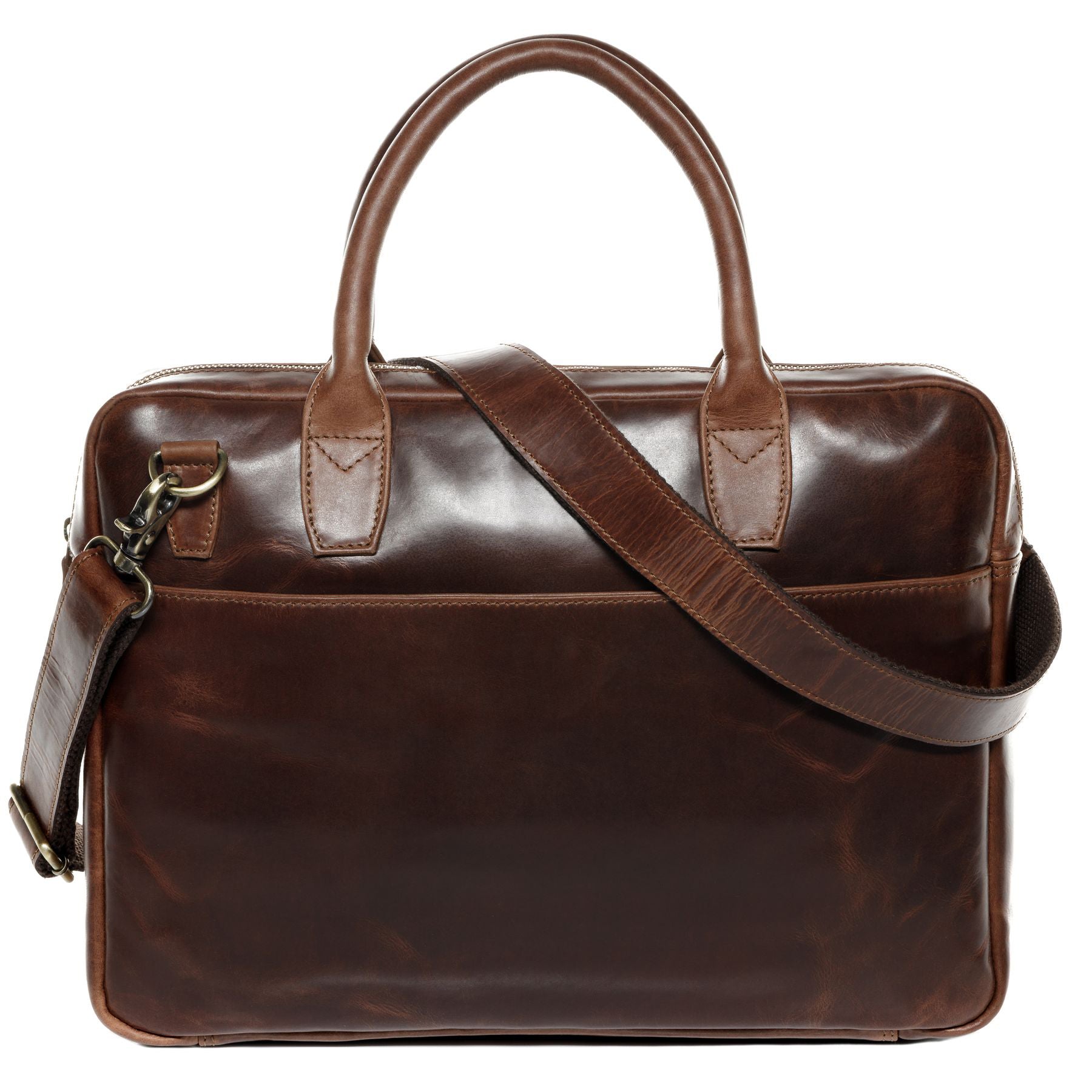 FERGÉ Laptoptasche Leder PARIS braun 15" 48579