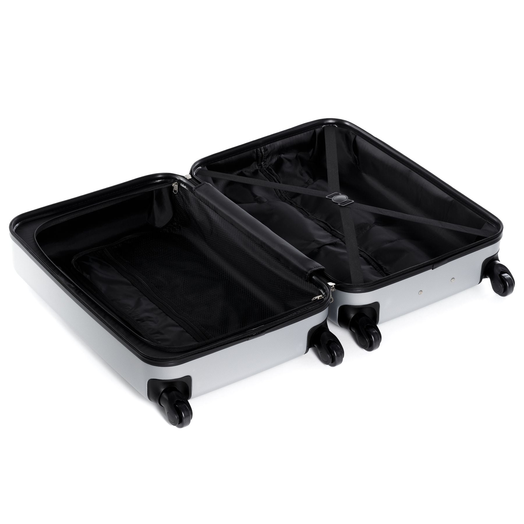 FERGÉ XL Koffer Marseille Hartschalenkoffer silber Trolley 16907