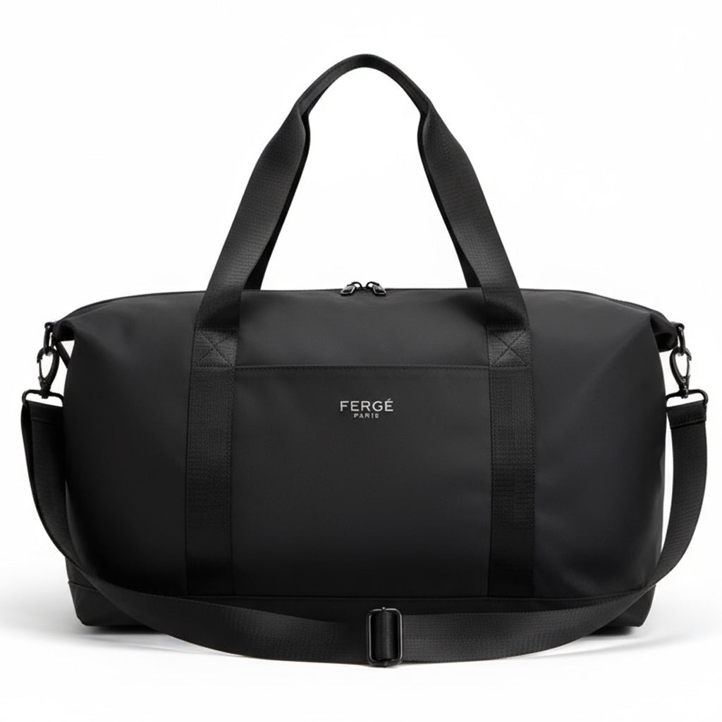 FERGÉ Reisetasche MILANO Handgepäck in schwarz schwarz frontal 6300