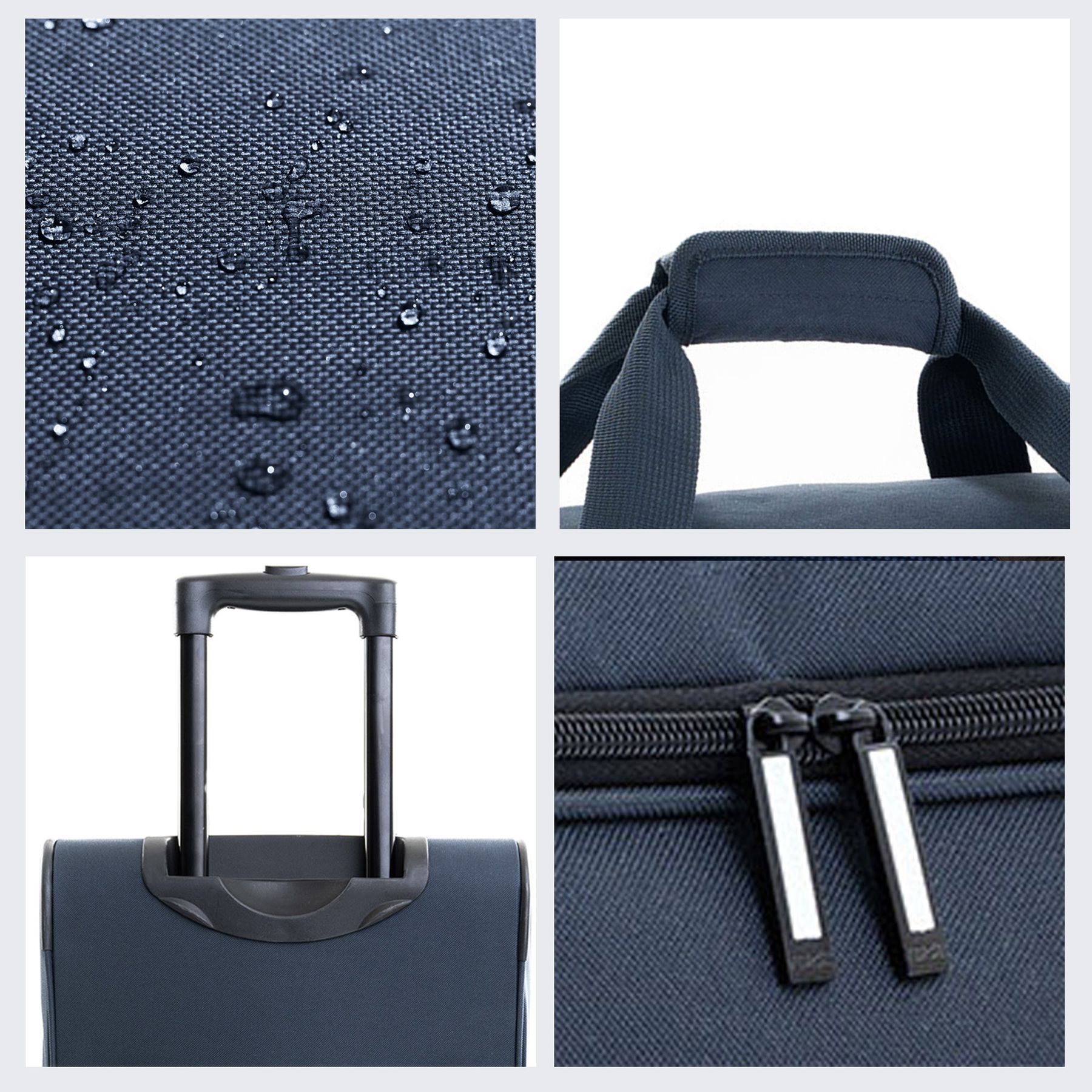 FERGÉ Reisetasche mit Schuhfach und Trolley 46971