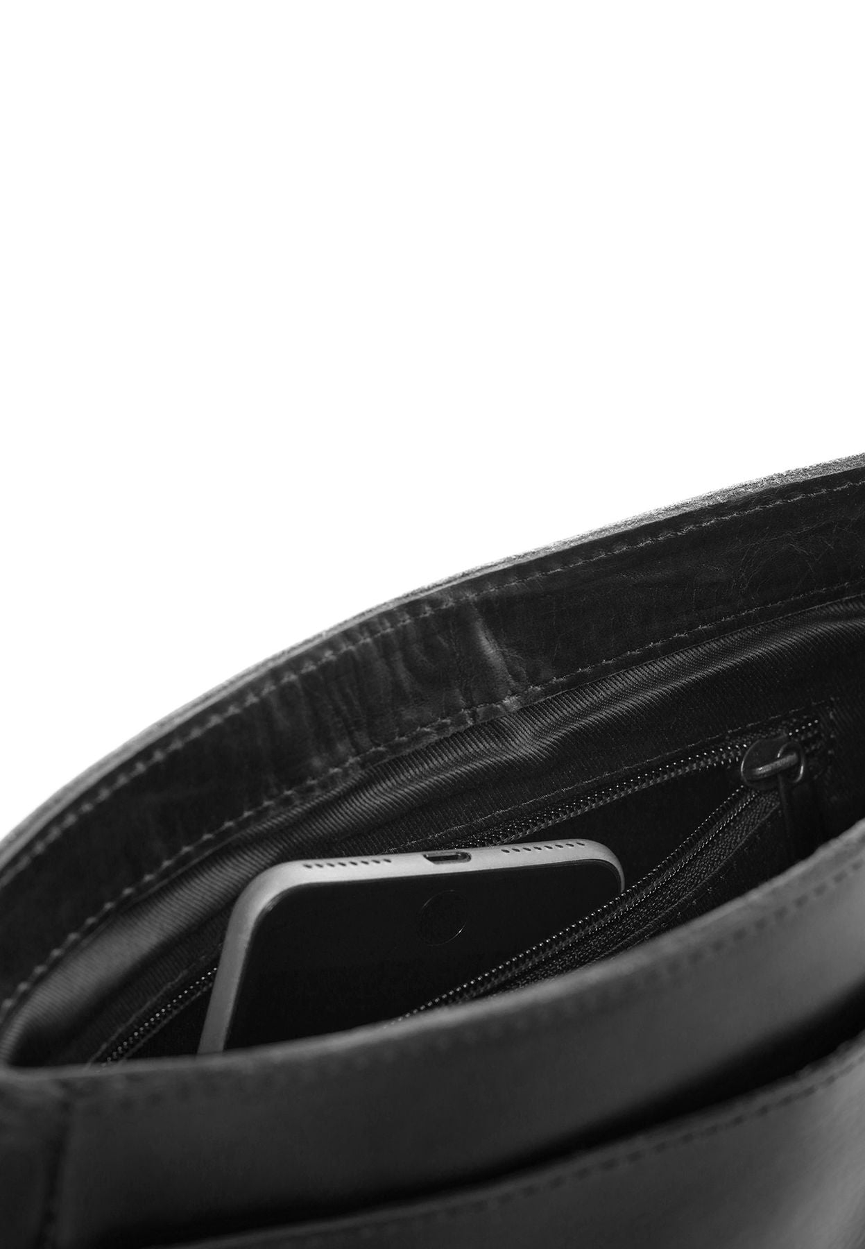 FERGÉ  Schultertasche Leder YALE braun Handtasche Leder 48334